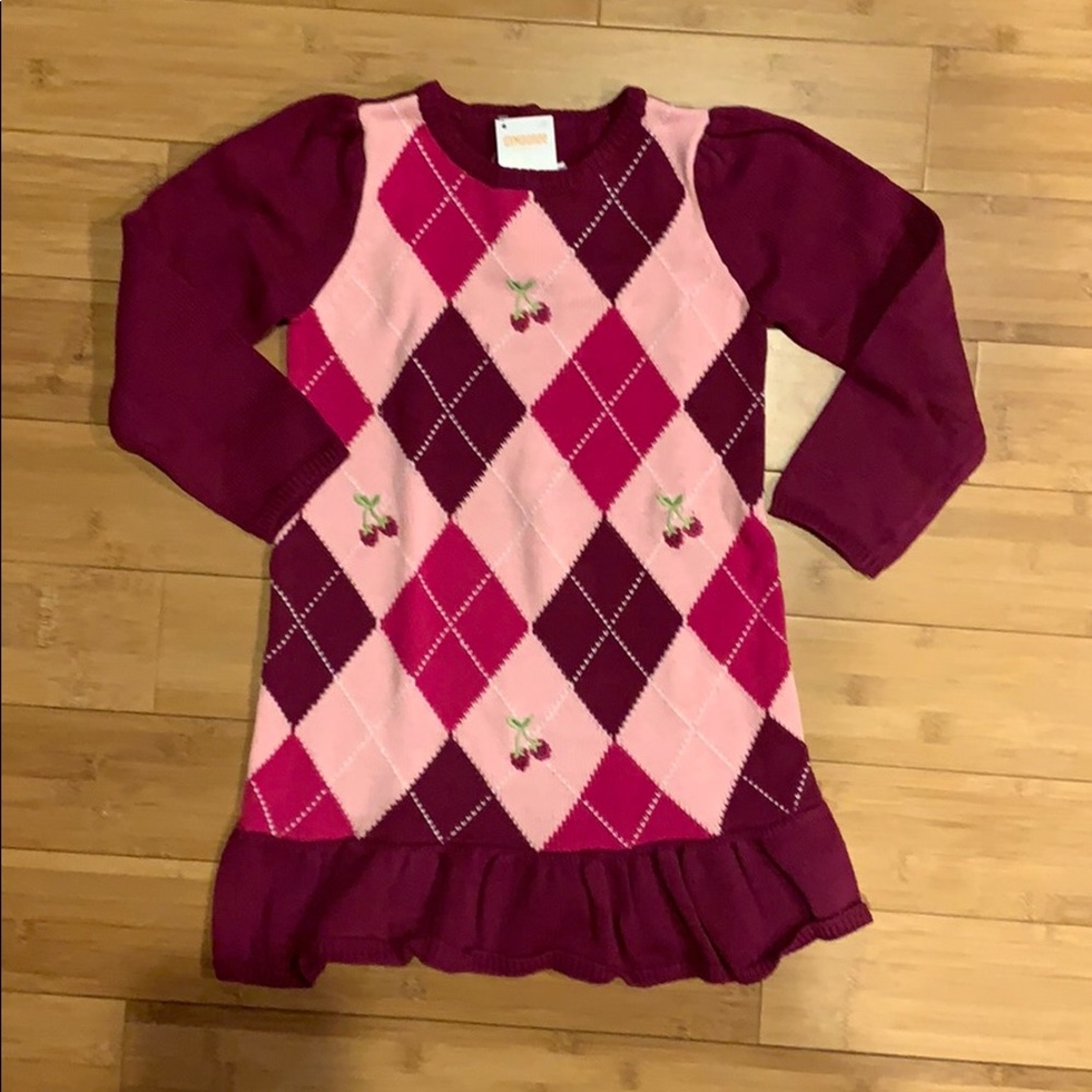 Gymboree Sweater Argyle Dress - 3T